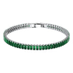 Tennis Bracelet Emerald Green