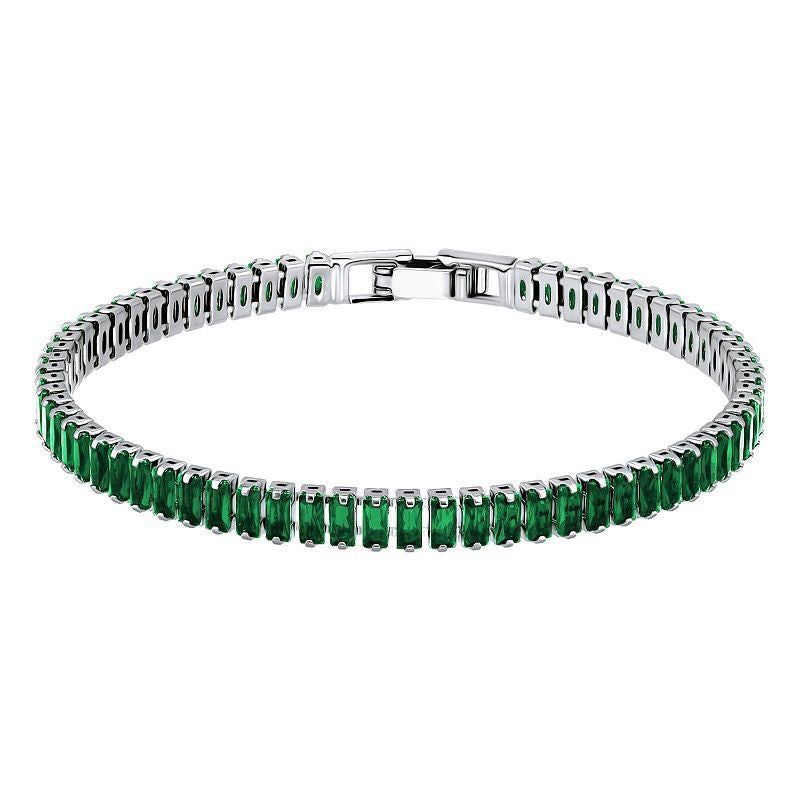 Tennis Bracelet Emerald Green