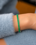 Tennis Bracelet Emerald Green