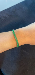 Tennis Bracelet Emerald Green