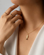Golden Fish Charm™ Necklace