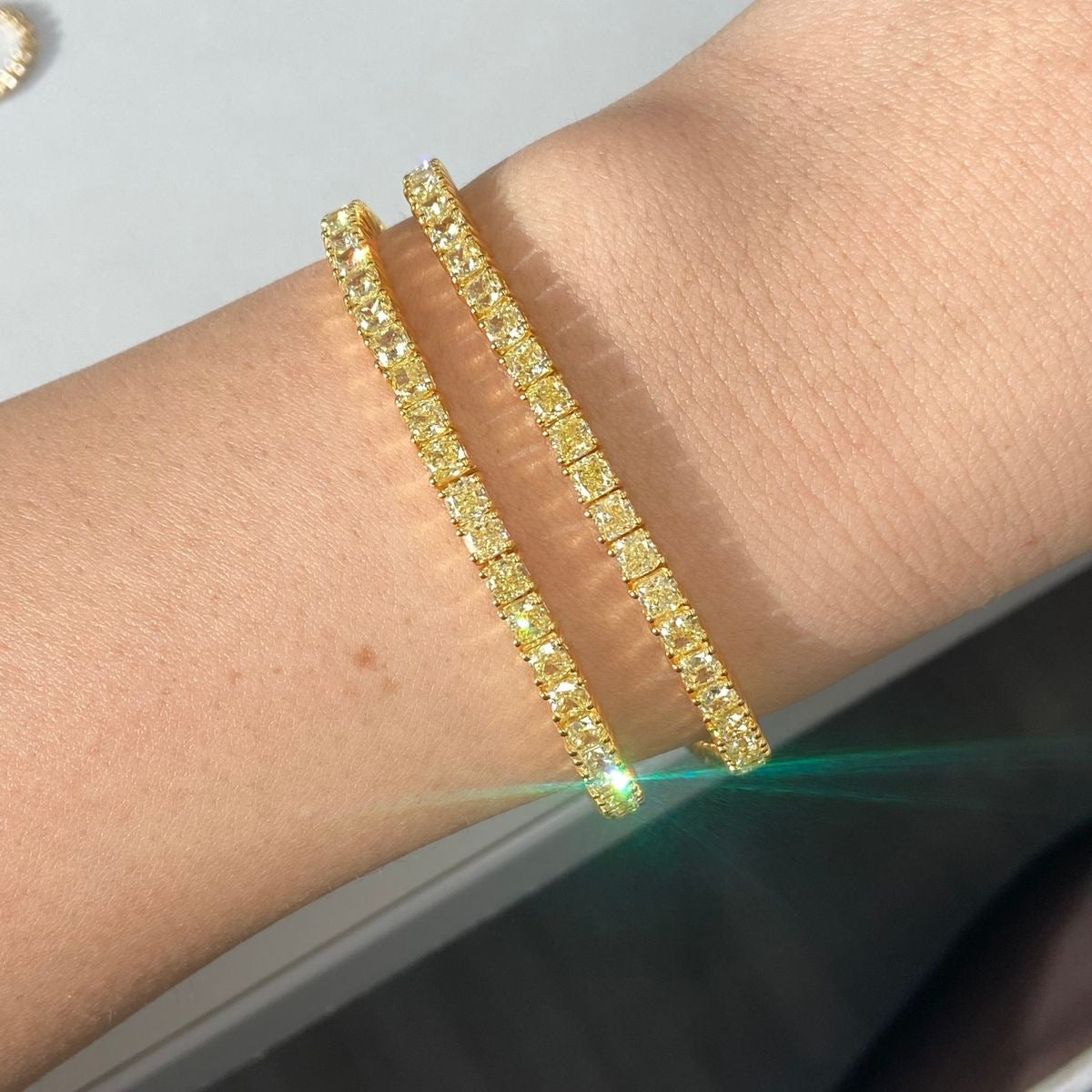 Tennis Bracelet Butter yellow