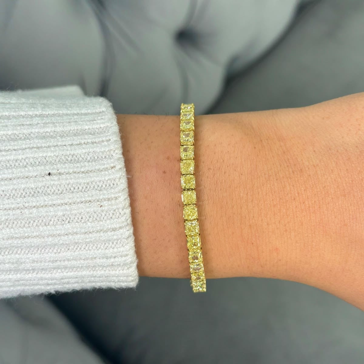 Tennis Bracelet Butter yellow