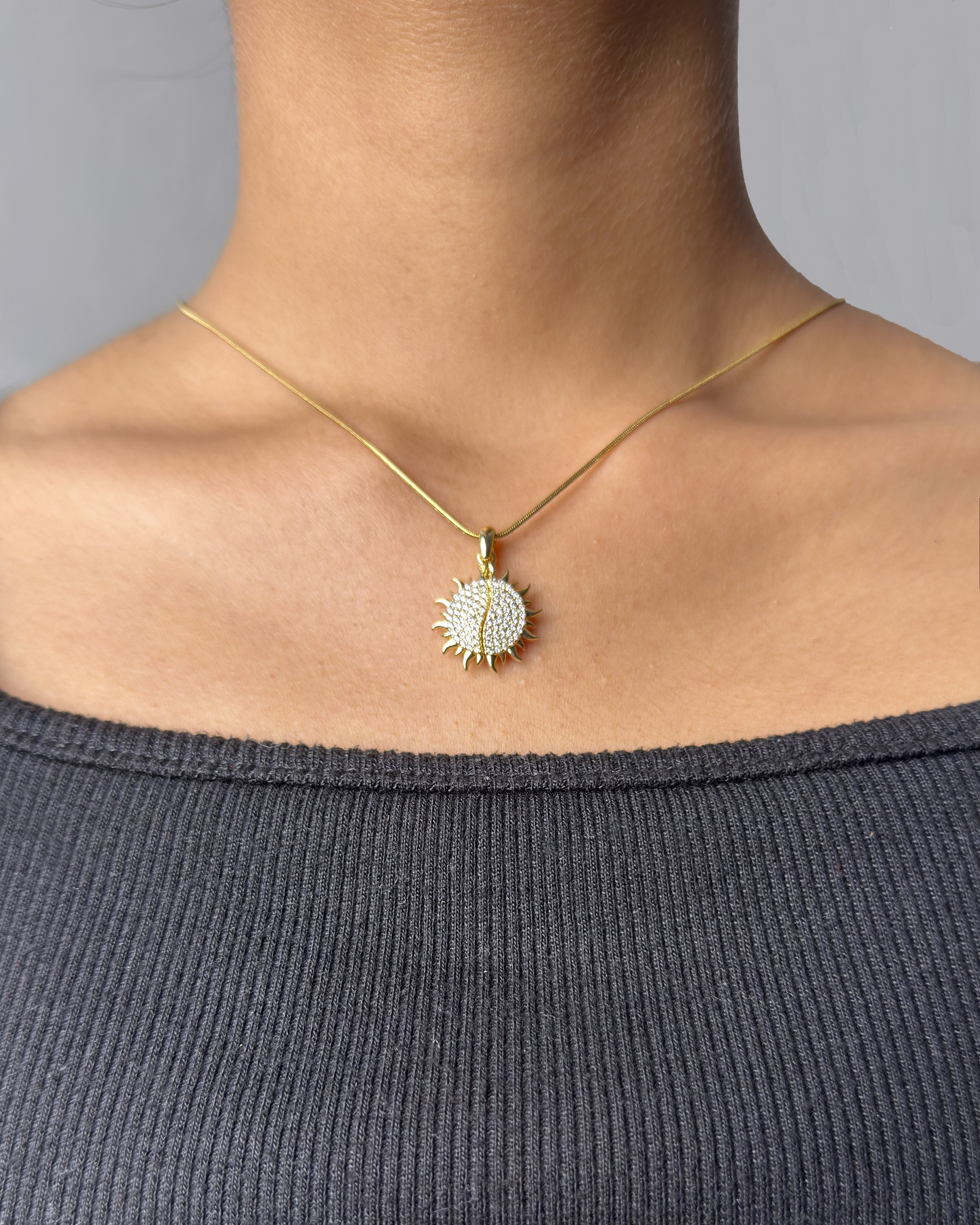 Gold Sun™ Necklace (Openable)