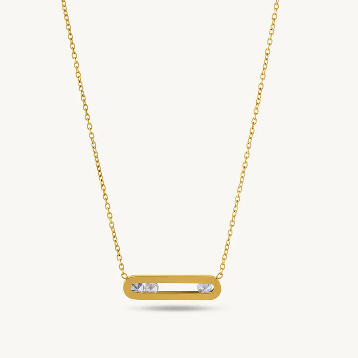Stone Bar Necklace