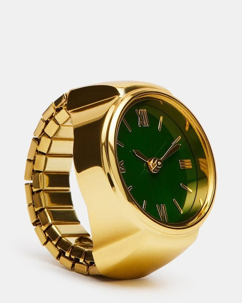 Emerald Green Ring Watch
