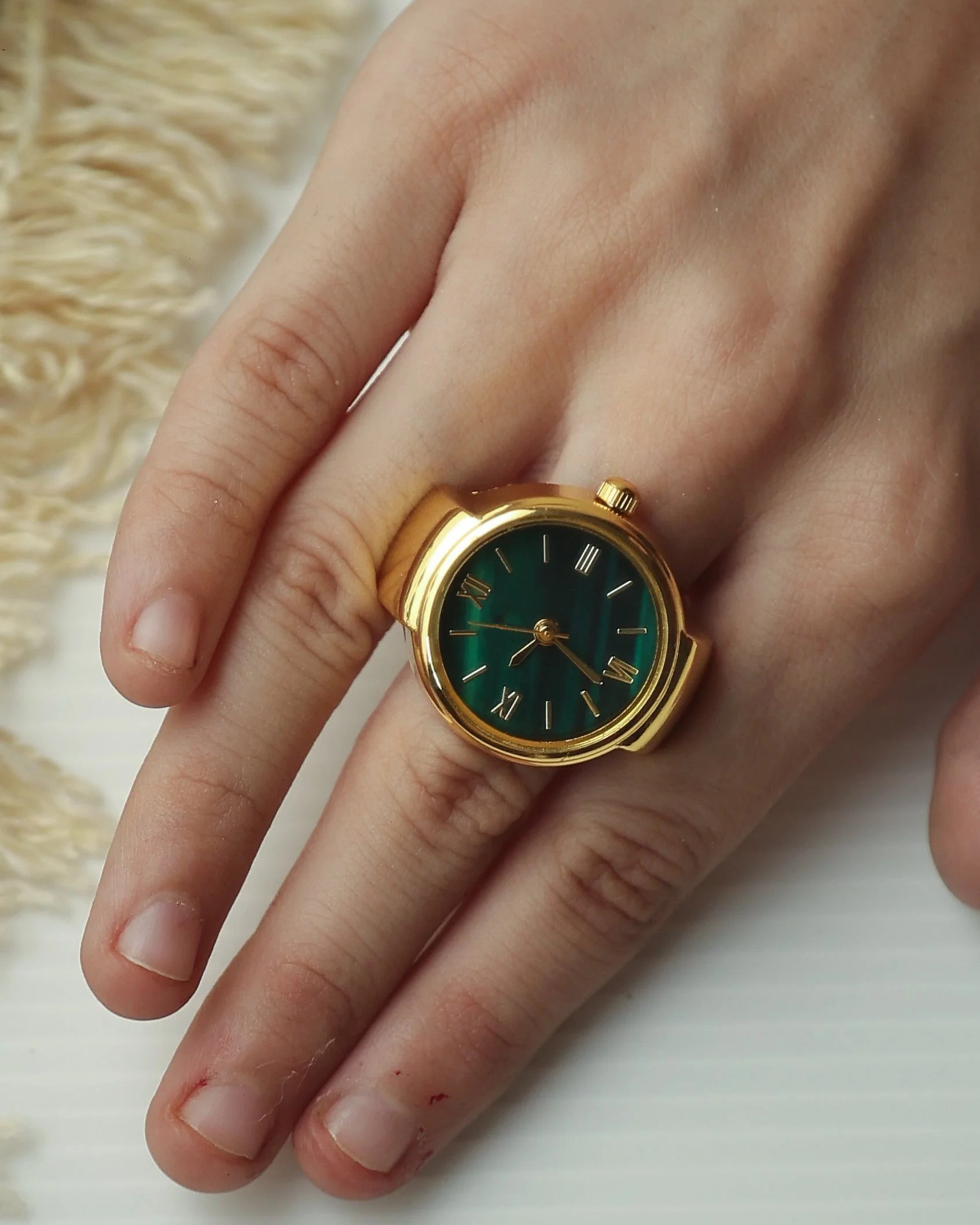 Emerald Green Ring Watch