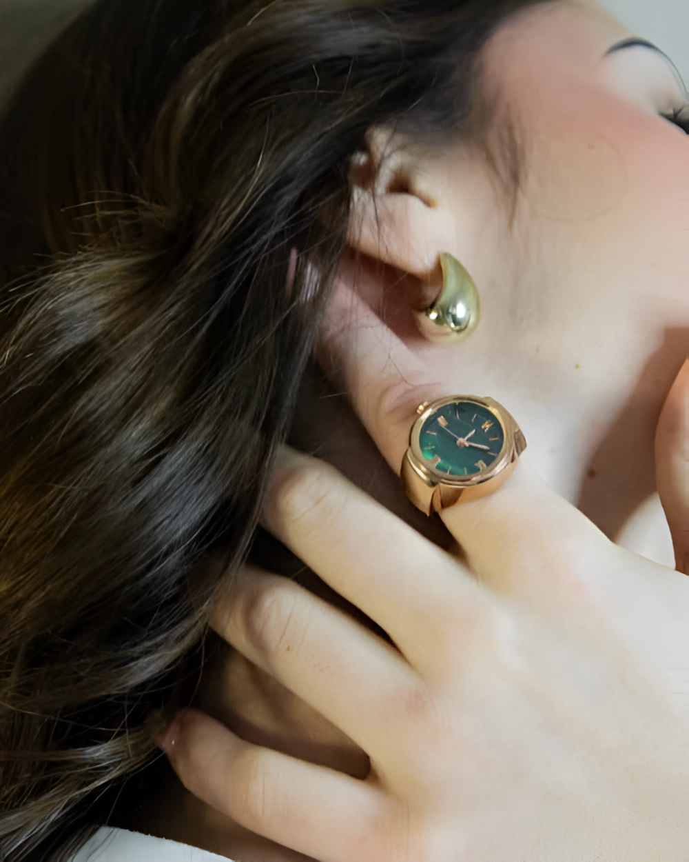 Emerald Green Ring Watch